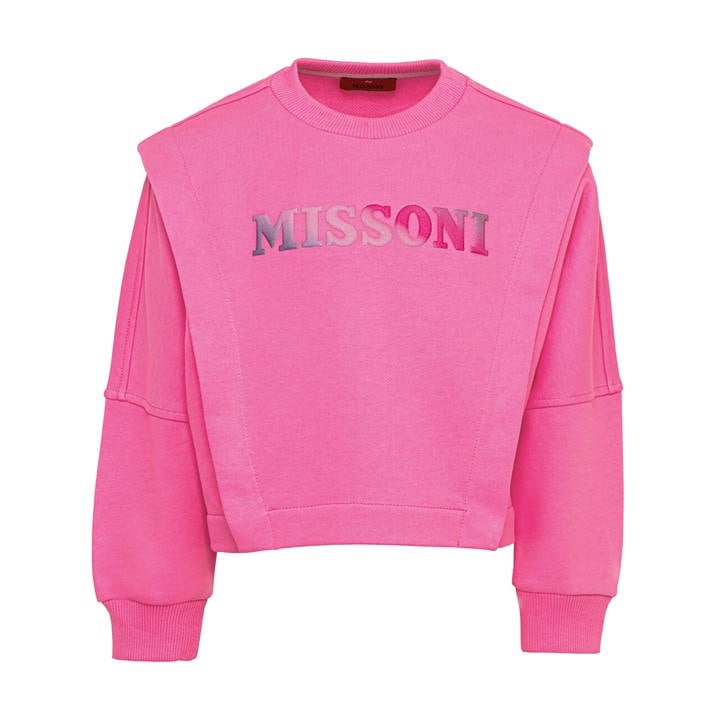 Missoni Girls Pink Cotton Logo Tracksuit  in Size 9 - 10 Years, Sports Direct