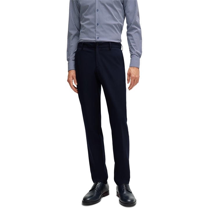 Boss Men's Blue Slim Fit Trousers in Size 2XL, Sports Direct