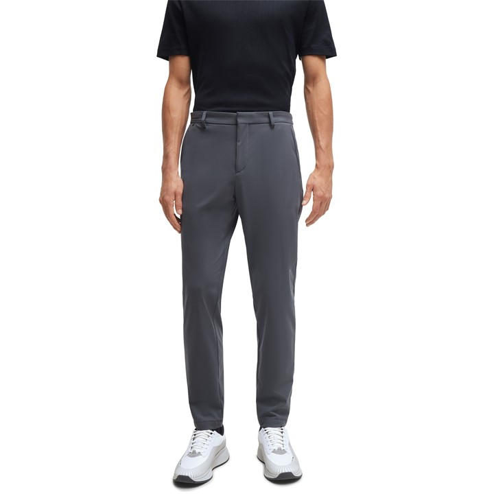 Boss Men's Grey P-Genius Slim Fit Trousers in Size L, Sports Direct