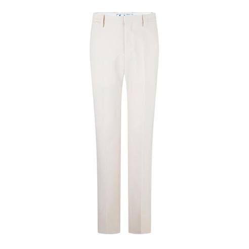 OFF WHITE - Men's  Slim Fit Trousers with Signature Paperclip Detail