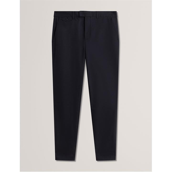 Ted Baker Men's Grey Houndstooth Slim Fit Trousers in Size XL, Sports Direct