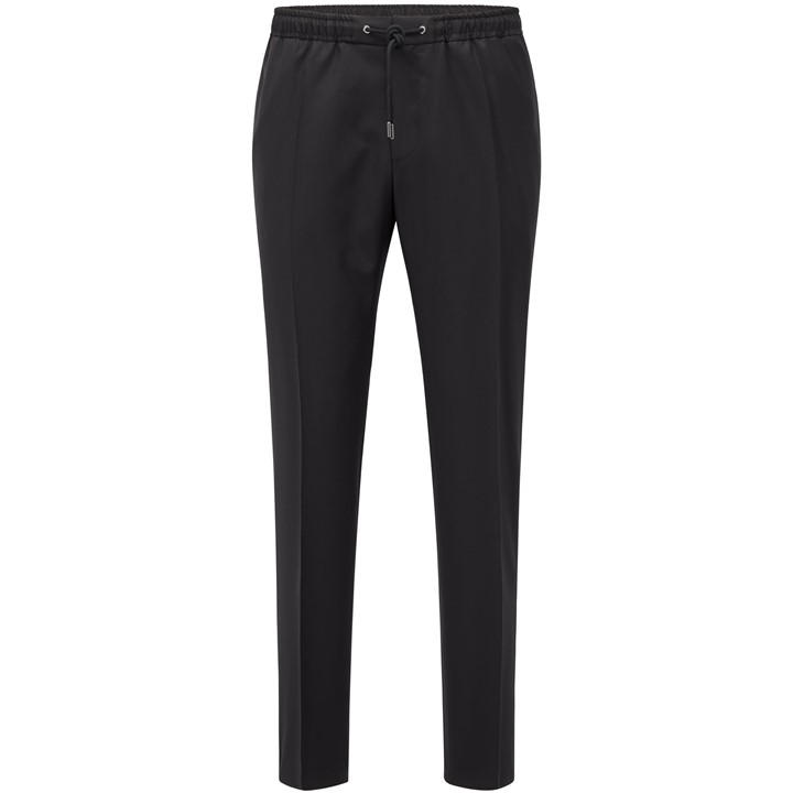 Boss Men's Black Banks Slim Fit Trousers in Size 40 R, Sports Direct