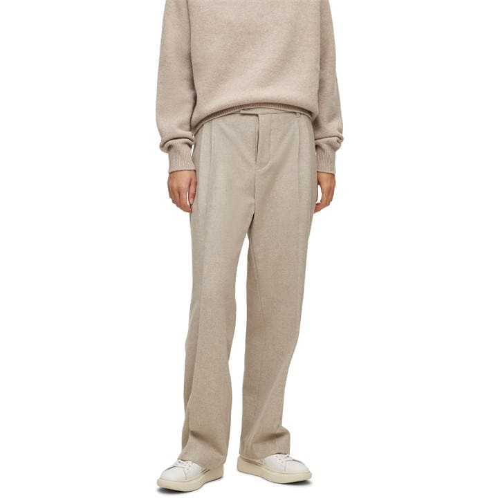 Boss Men's White Slim Fit Stretch Trousers in Size XL, Sports Direct