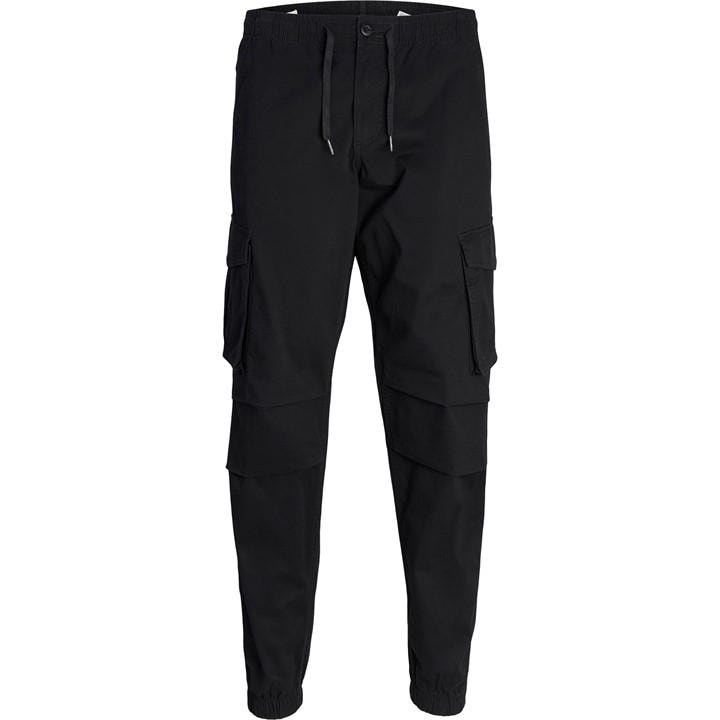 Jack And Jones Men's Black Noah Cargo Trouser in Size XL, Sports Direct