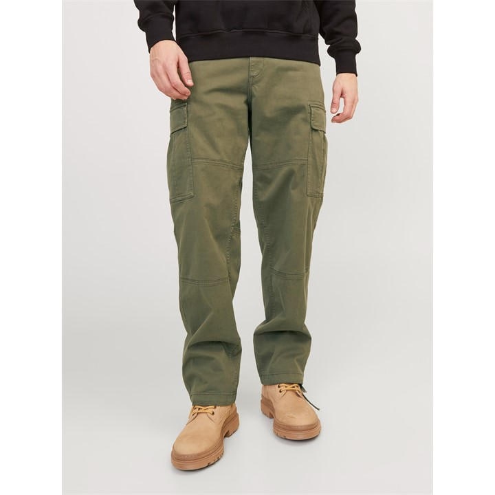 Jack And Jones Men's Green Harlow Cargo Trouser in Size 29 R, Sports Direct