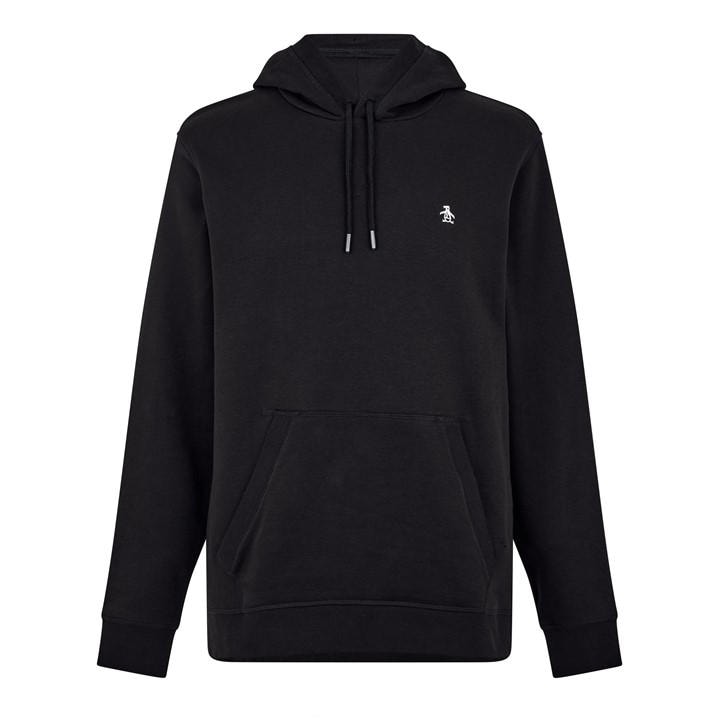 Original Penguin Men' Black Logo Hoodie in Size S, Sports Direct