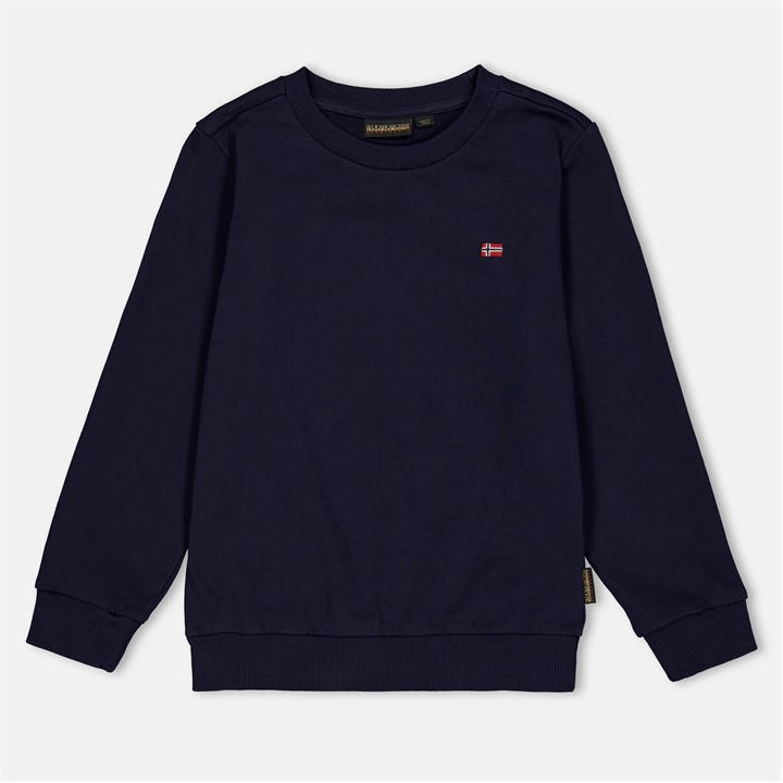 Napapijri Boys Blue Kids' Crew Sweatshirt in Size 11 - 12 Years, Sports Direct
