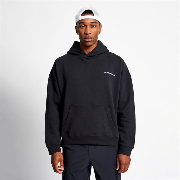 Madison Barclay Men's Black Five Boroughs Hoodie in Size XS, Sports Direct
