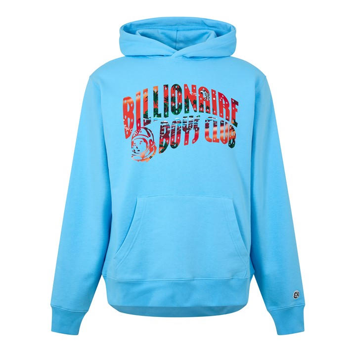 Billionaire Boys Club Men's Blue Tropical Logo Hoodie in Size XL, Sports Direct