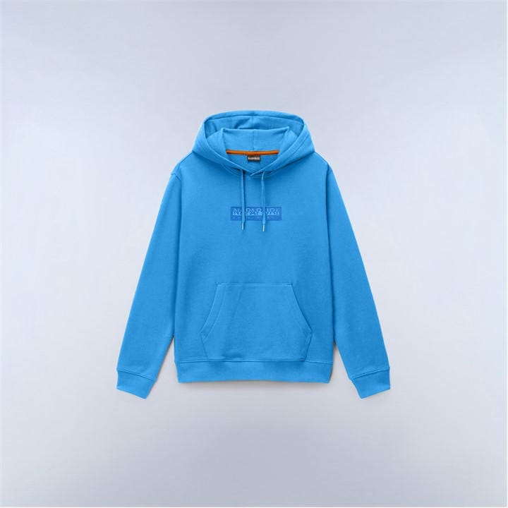 Napapijri Men's Blue S-Box Logo Hoodie in Size 2XL, Sports Direct