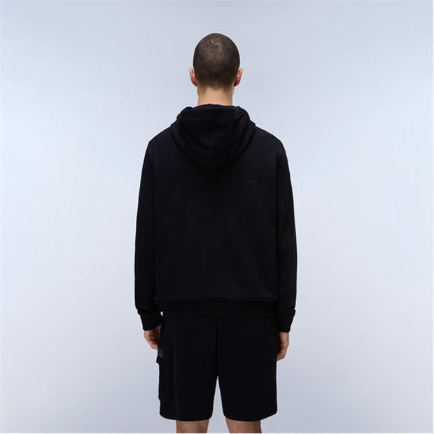 Black - Napapijri - S-Box Logo Hoodie Mens