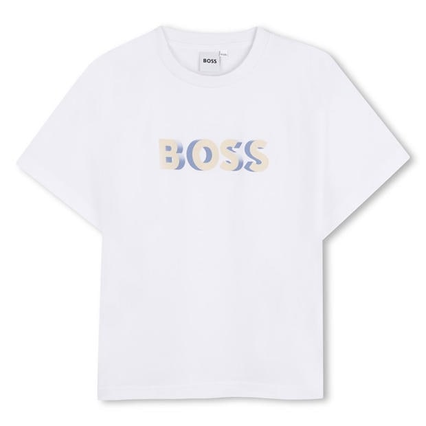 White - Boss - Kids  T-Shirt Set