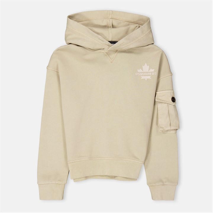 Dsquared2 Boys Beige Logo Hoodie  in Size 11 - 12 Years, Sports Direct