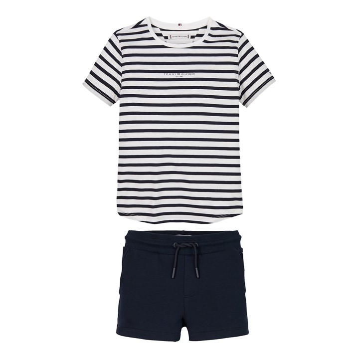 Tommy Hilfiger Girls Blue Kids' T-Shirt And Shorts Set in Size 14 - 16 Years, Sports Direct