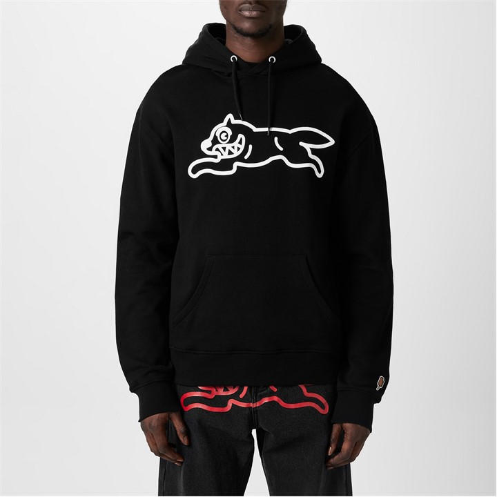 Icecream Men' Black Run Dog Pull Over Hoodie in Size S, Sports Direct