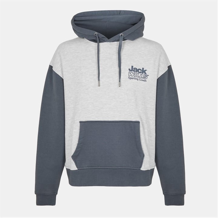 Jack Wills Men's Grey Jw Outline Hoodie in Size 2XL, Sports Direct