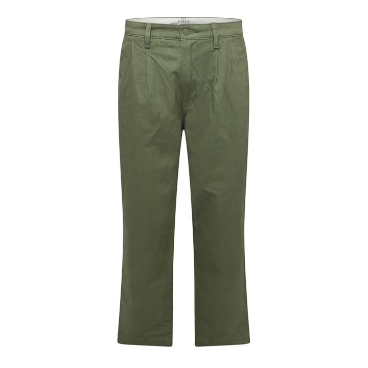Levis Men's Green Loose Chinos in Size 34 R, Sports Direct