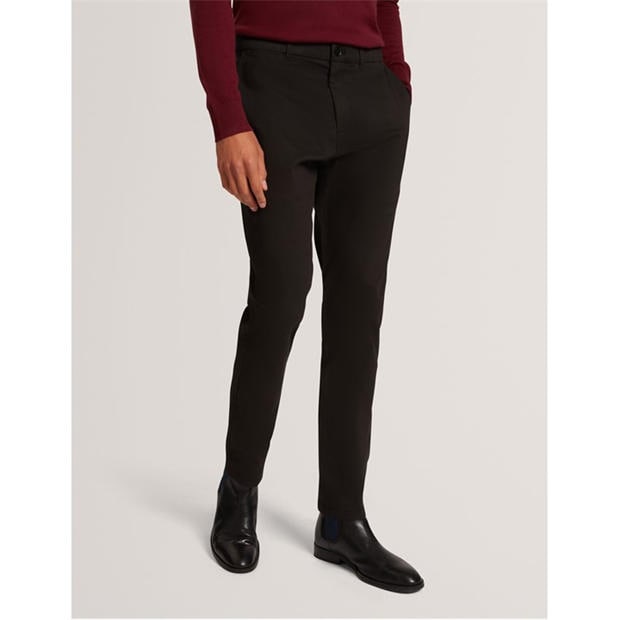 Black - Ted Baker - Men's Slim Fit Chinos