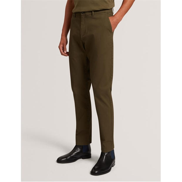 Khaki - Ted Baker - Men's Slim Fit Chinos