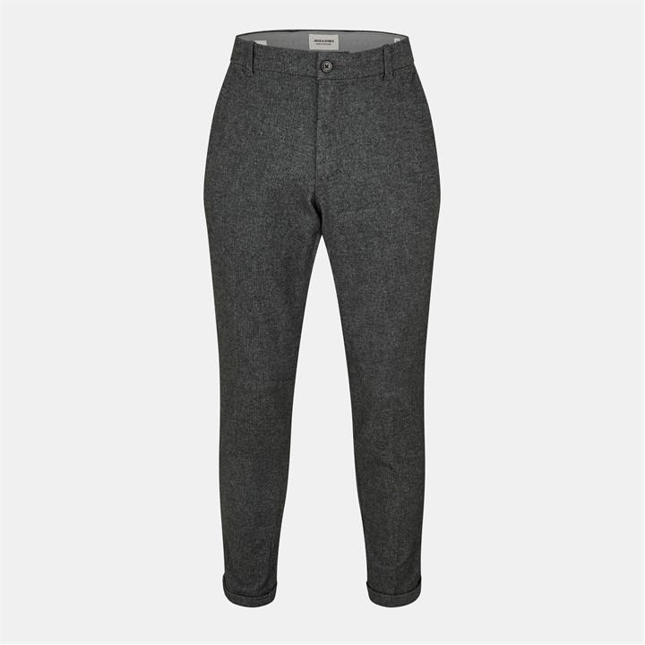 Jack And Jones Men' Grey Henry Chinos in Size S, Sports Direct