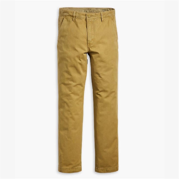 Levis Men's Brown Authentic Straight Washed Chinos in Size 38 R, Sports Direct