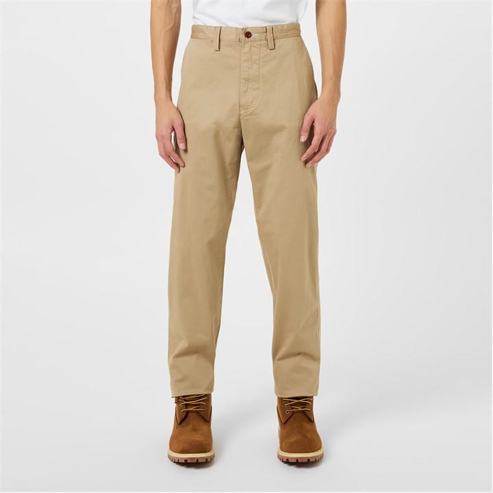 Gant Men's Beige Slim Fit Twill Chinos in Size 32 R, Sports Direct