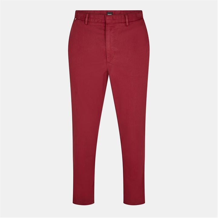 Boss Men's Red Kaito Slim Fit Chinos Trousers in Size M, Sports Direct