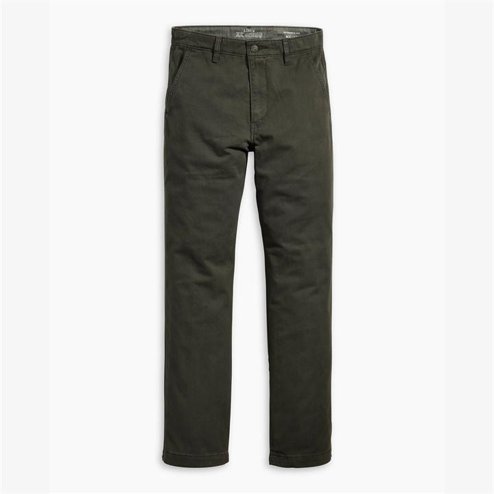 Levis Men's Black Xx Chino Authentic Straight Trousers in Size 36 L, Sports Direct