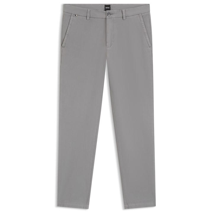 Boss Men's Grey Hbb Kaiton Slim-Fit Chinos in Size M, Sports Direct