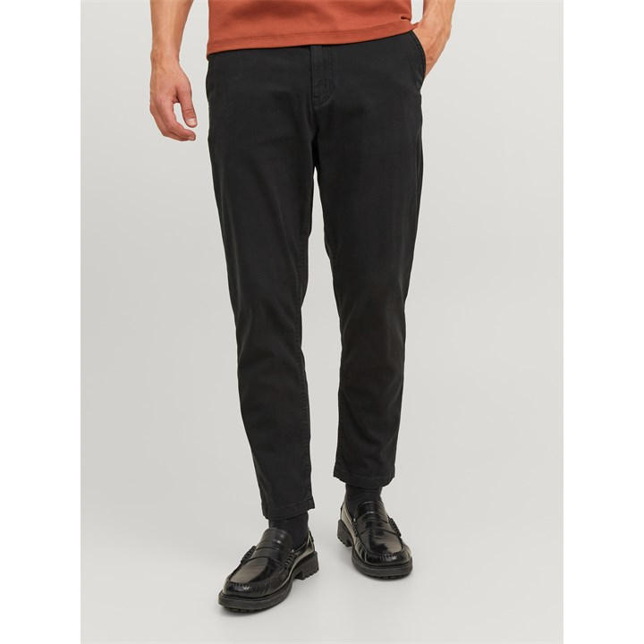 Jack And Jones Men's Black Harlow Chino Trouser in Size 30 R, Sports Direct