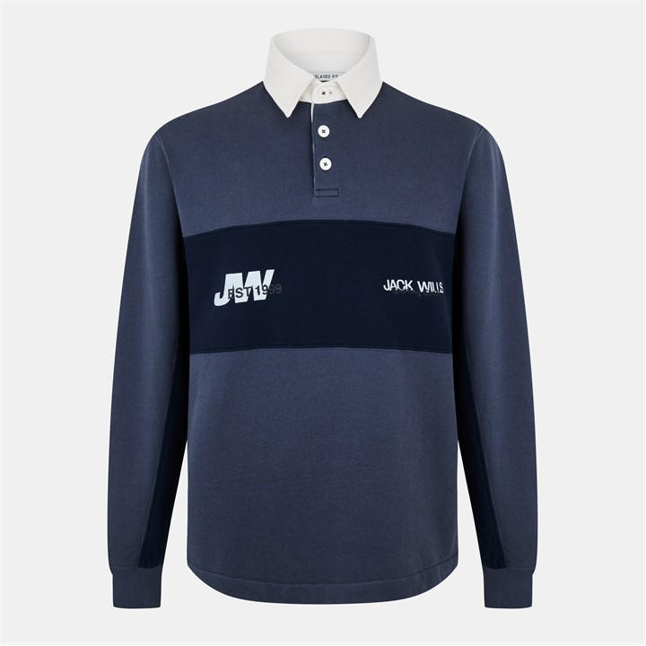 Jack Wills Men' Blue Jw Logo Crew Sweatshirt in Size S, Sports Direct
