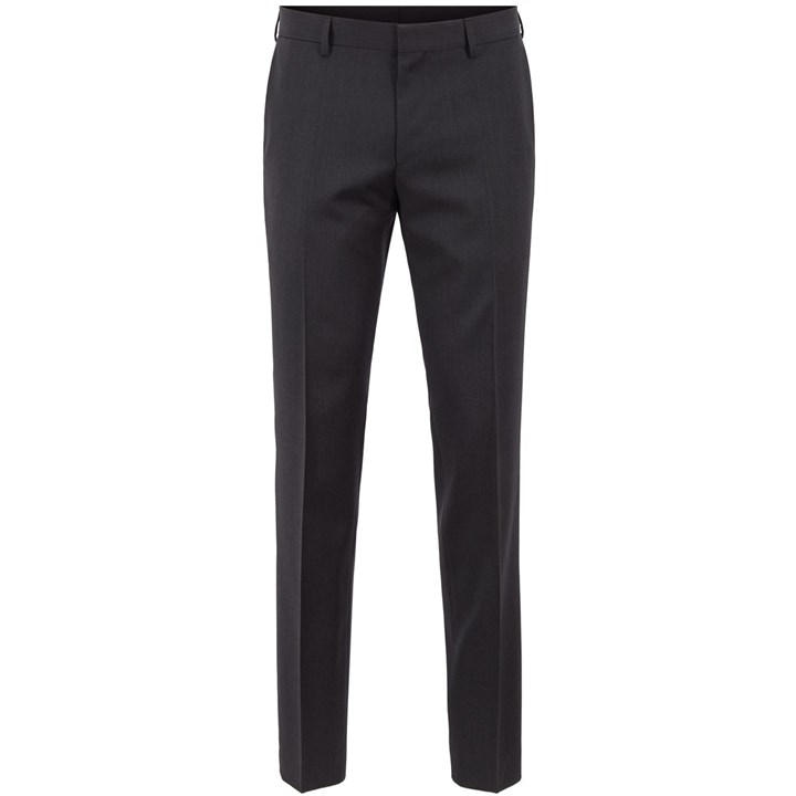 Boss Men's Grey Herringbone Twill Gibson Italian Wool Trousers in Size 30 R, Sports Direct