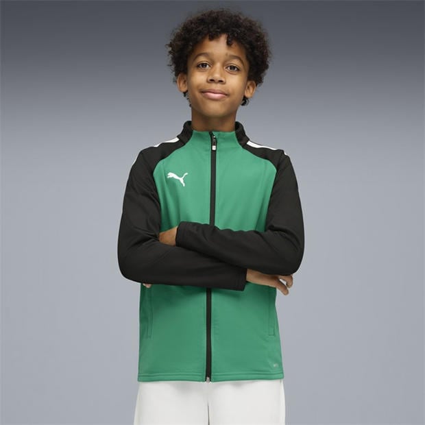 PepperGreen-Blk - Puma - Puma Teamliga Training Jacket Jr Tracksuit Top Unisex Kids