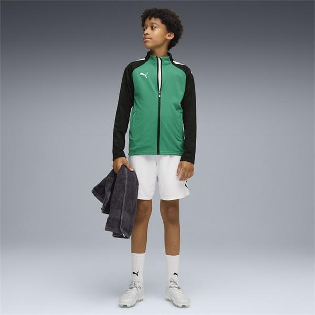 PepperGreen-Blk - Puma - Puma Teamliga Training Jacket Jr Tracksuit Top Unisex Kids