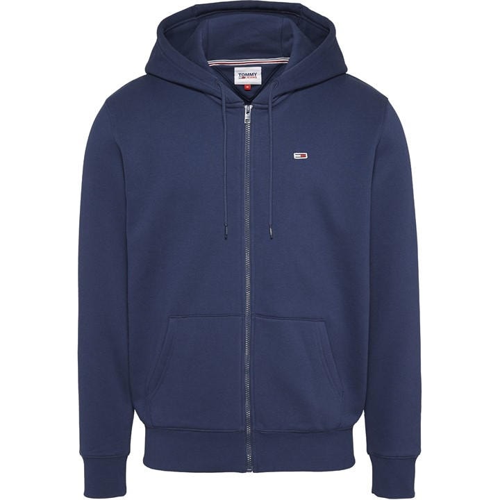 Tommy Jeans Men's Blue Flag Basic Zip Hoodie in Size XS, Sports Direct