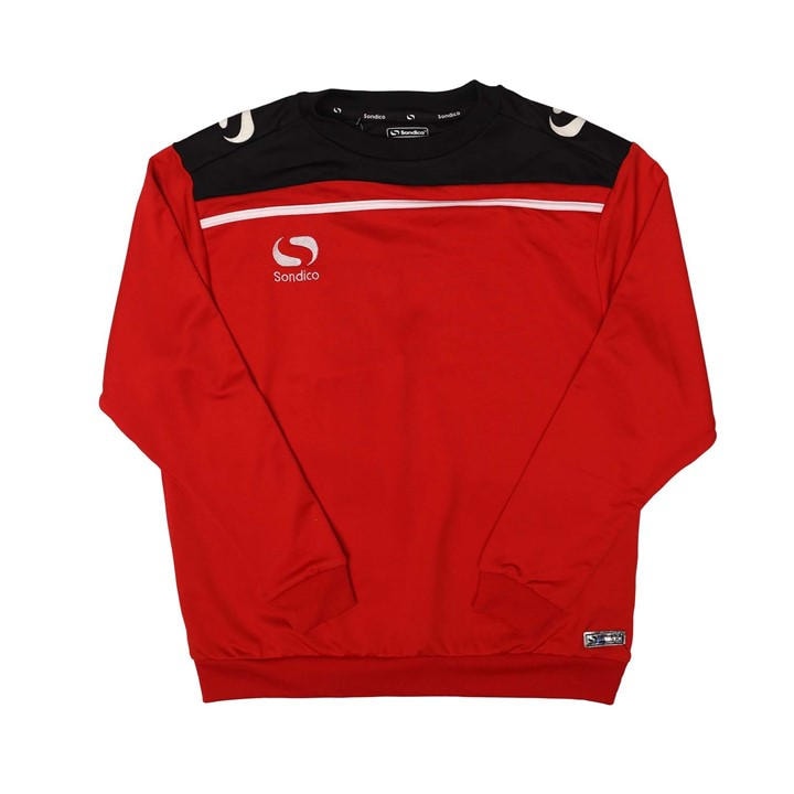 Sondico Boys Red Performance Crew Sweatshirt in Size 11 - 12 Years, Sports Direct