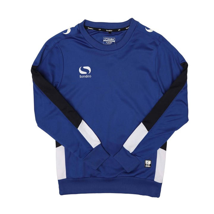 Sondico Boys Blue Performance Crew Sweatshirt in Size 11 - 12 Years, Sports Direct