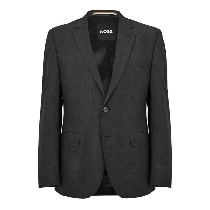 Boss Men's Grey H-Jasper Luxury Suit Jacket in Size L, Sports Direct