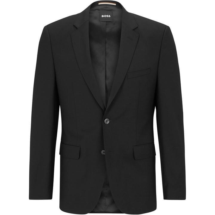 Boss Men' Black H-Jasper Luxury Suit Jacket in Size S, Sports Direct