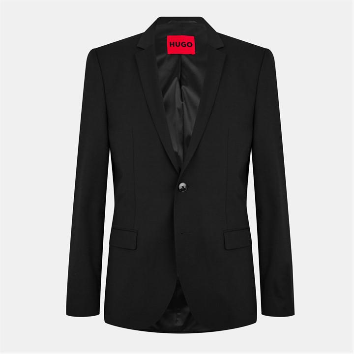 Hugo Men's Black Slim-Fit Arti Suit Jacket in Size 36 R, Sports Direct