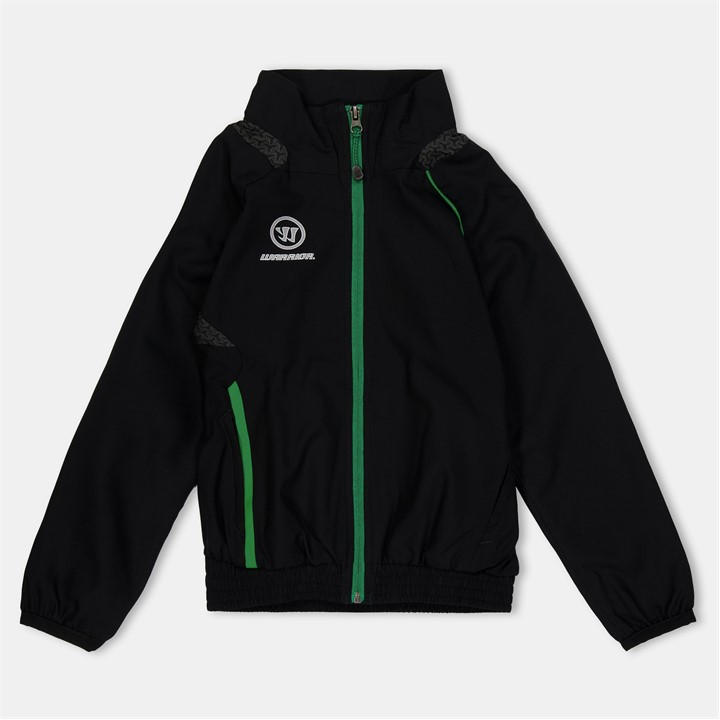 Warrior  Kids Black Training Track Jacket  in Size 9 - 10 Years, Sports Direct