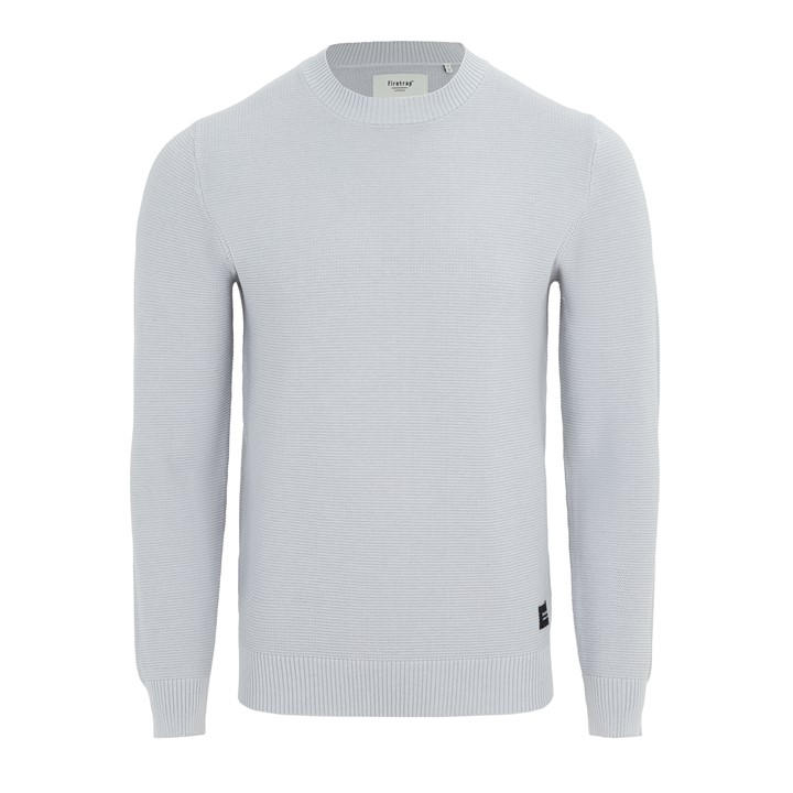 Firetrap Men's Grey Crew Neck Jumper Knitted Pullover