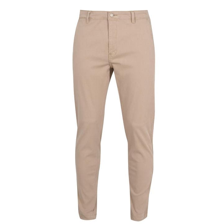 Levis Men's Brown Chino Regular Tapered Trousers in Size 38 R, Sports Direct