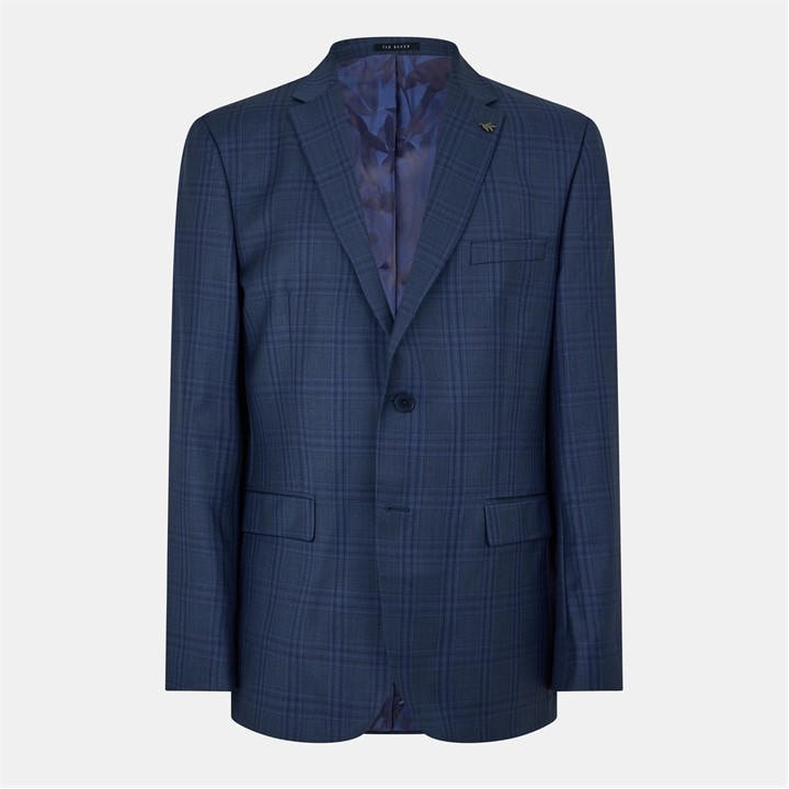 Ted Baker Men's Blue Check Regular Suit Jacket in Size M, Sports Direct