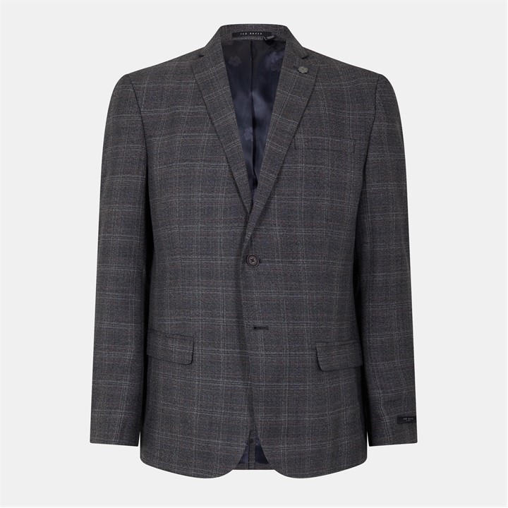 Ted Baker Men's Grey Heritage Check Suit Jacket in Size M, Sports Direct