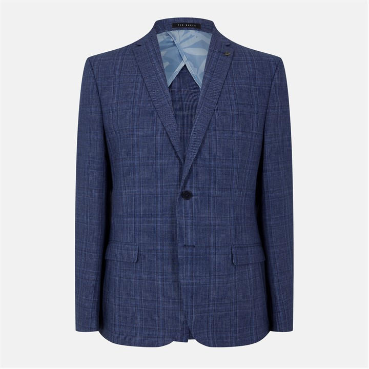 Ted Baker Men' Blue Puppytooth Suit Jacket in Size S, Sports Direct