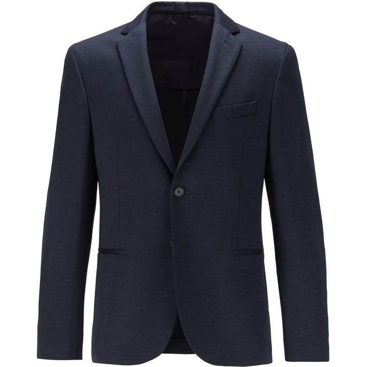 Boss Men' Blue Suit Jacket in Size S, Sports Direct