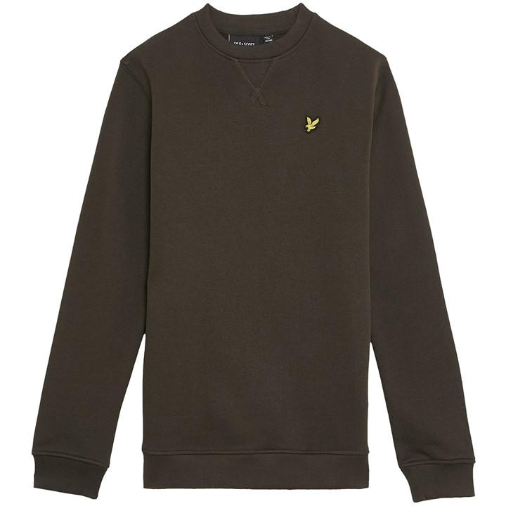 Lyle And Scott  Kids Green Core Crew Neck Sweatshirt in Size 7 - 8 Years, Sports Direct