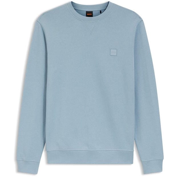 Blue 458 - Boss - Mens BOSS ORANGE Long Sleeve Premium Cotton Sweatshirt (Westart Crew Neck)