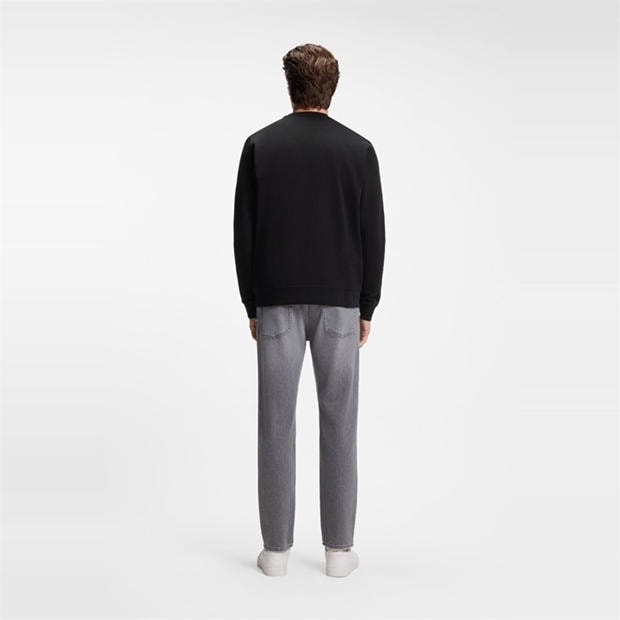 Black - Boss - Mens BOSS ORANGE Long Sleeve Premium Cotton Sweatshirt (Westart Crew Neck)